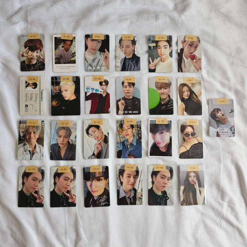 Mark Set - 230 | Jay B - 90 | Jinyoung Set - 170 | Jackson Set - 410 | Bambam Set - 150 | Yugyeom Set - 410 | GOT7 Set - 1450 | ITZY Set - 310 | Sungyeol - 50 | For more detailed prices, check declutter list